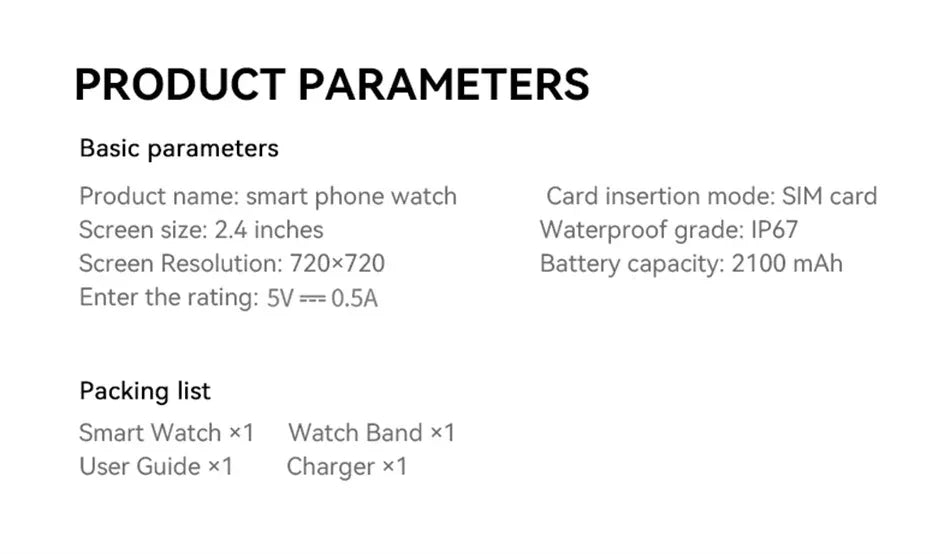 Montre Connectée 5G Android 10 - 8GB+128GB - Masko shop