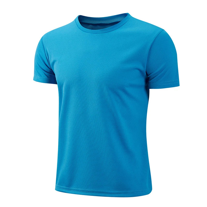 Men's White Breathable Sports T-Shirt