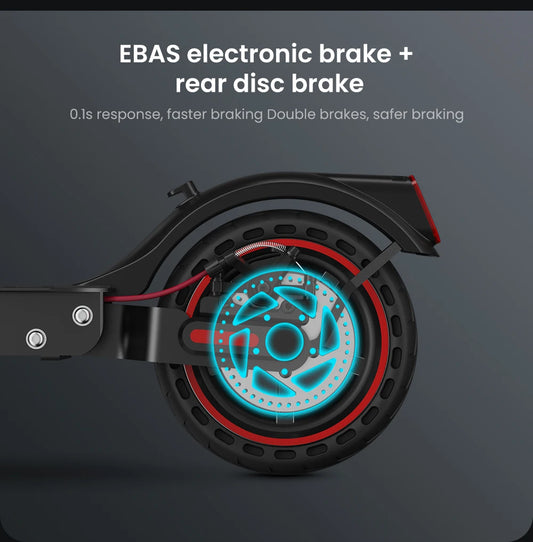 IScooter-Trottinette Électrique i9, Moteur 350W, 36V, 7,5 Ah, Autonomie 30km, 8.5 Pouces, Nid d'Abeille, Rika Scdoms avec Application, Affichage 35%
