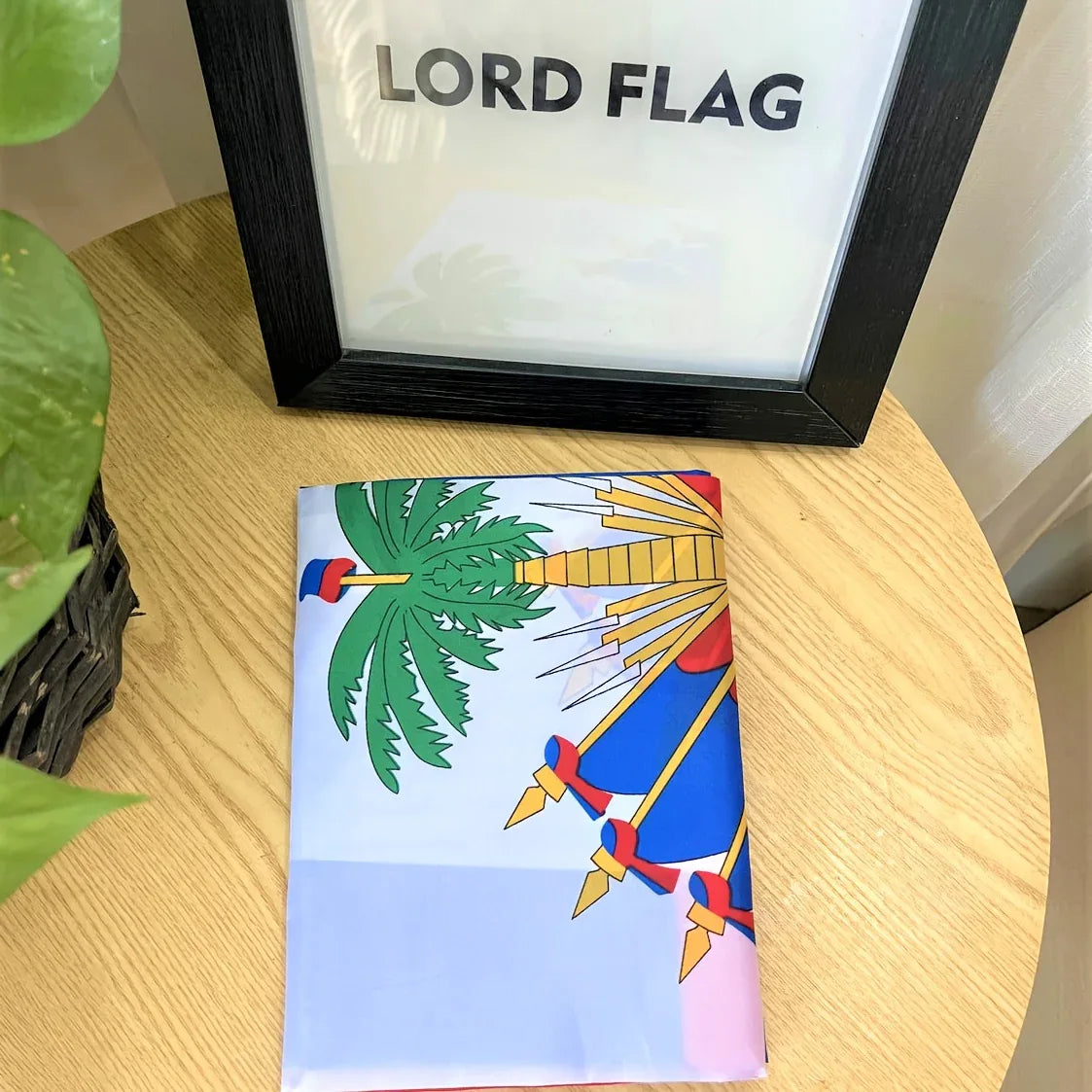 Drapeau National d'Haïti - 90x150cm - Polyester - Masko shop