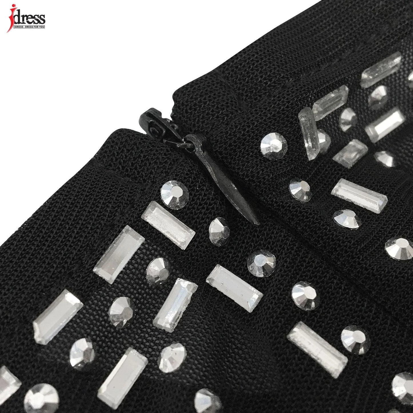 Robe Maxi HBLL - Maille Strass Brillante - Bretelles Spaghetti - Masko shop