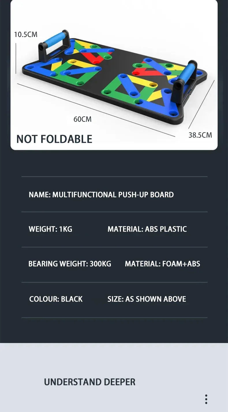 Planche Push-Up Multifonction Pliable - Masko shop