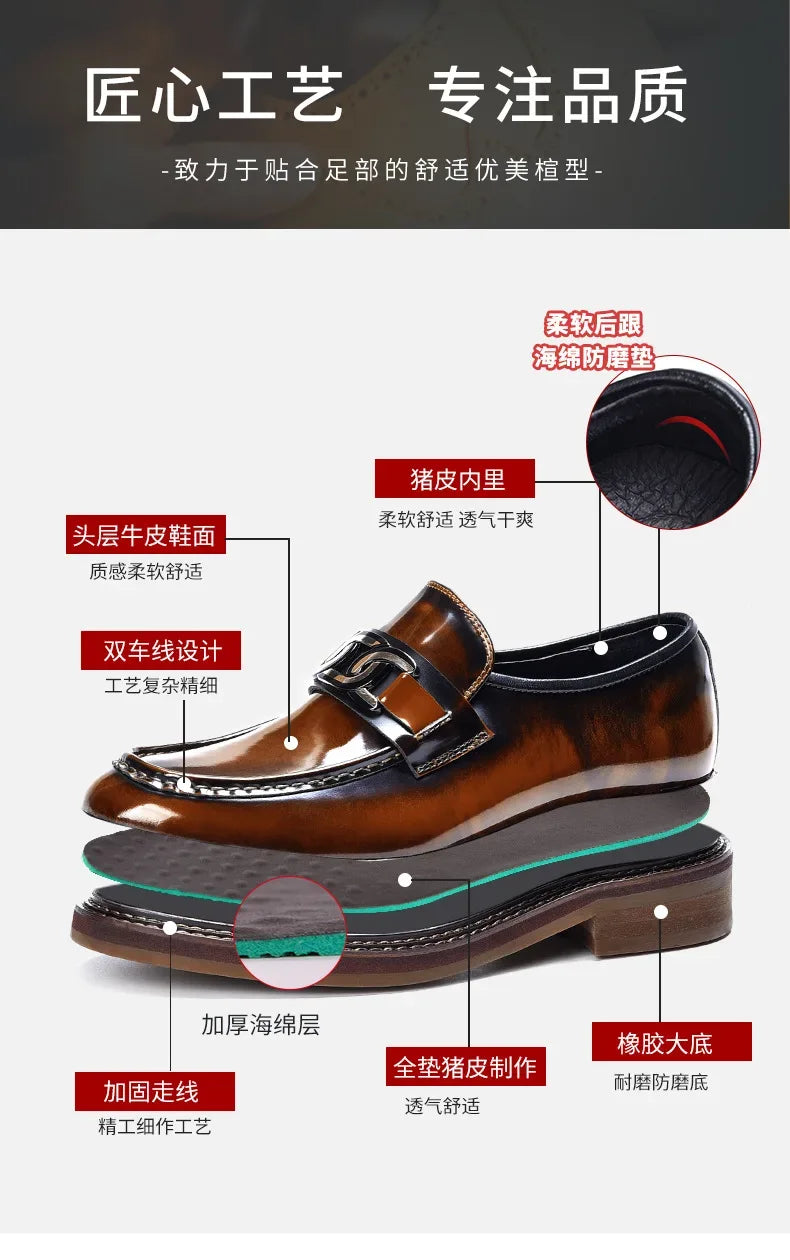 Mocassins en Cuir pour Hommes - Style Classique - Masko shop