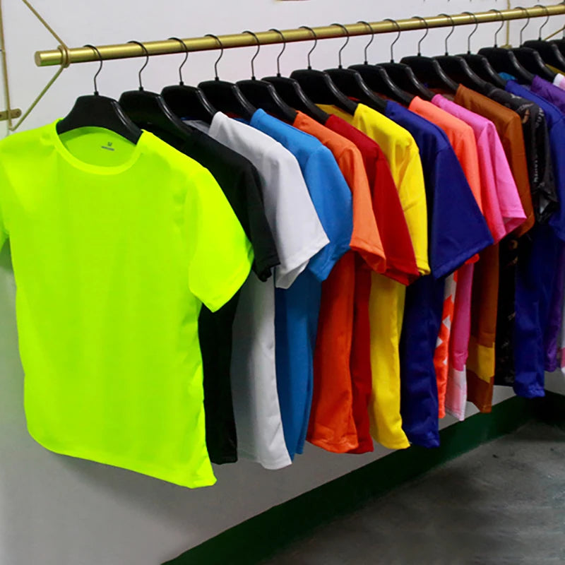 Men's White Breathable Sports T-Shirt