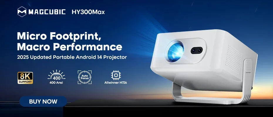 Projecteur HY300 Pro 8K Android 14 WiFi6 - Masko shop