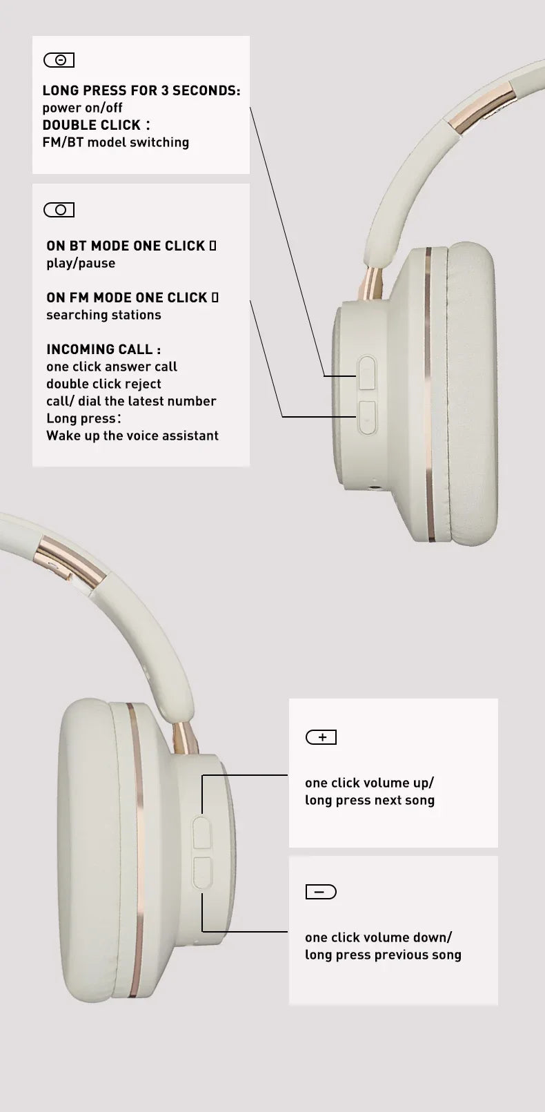 Casque Bluetooth H9 - HiFi Stéréo - Réduction de Bruit - Masko shop
