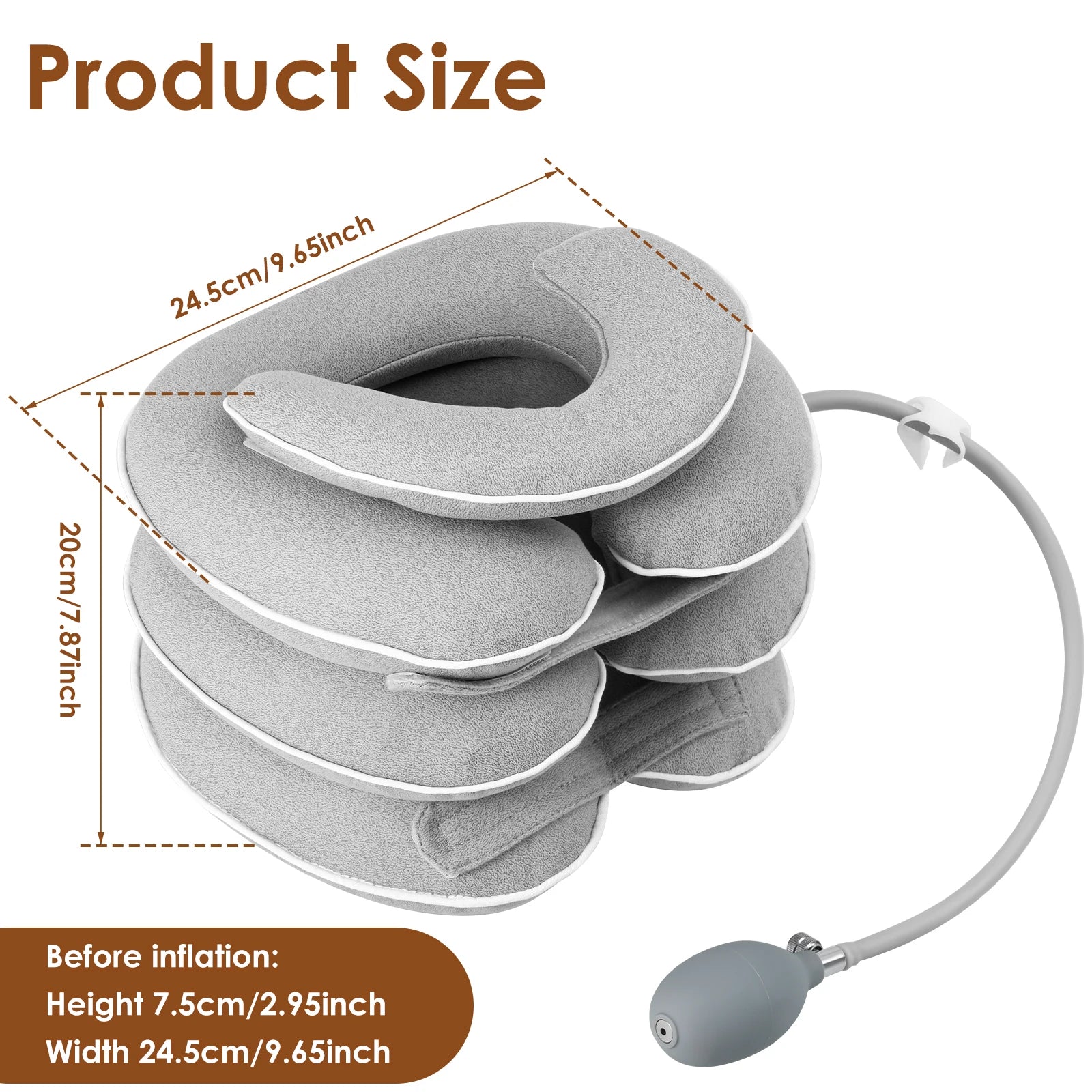 Civière de Cou Gonflable - Traction Cervicale Réglable - Masko shop