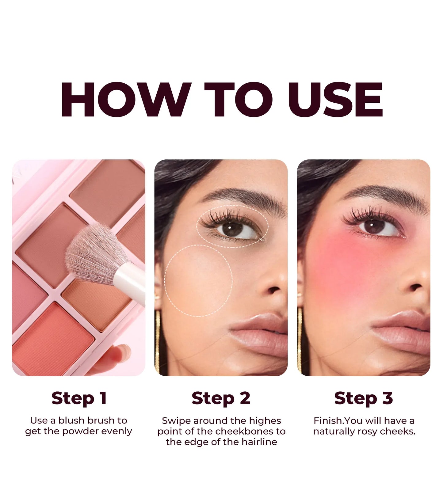 Palette Blush Longue Tenue - Finition Velours - Masko shop