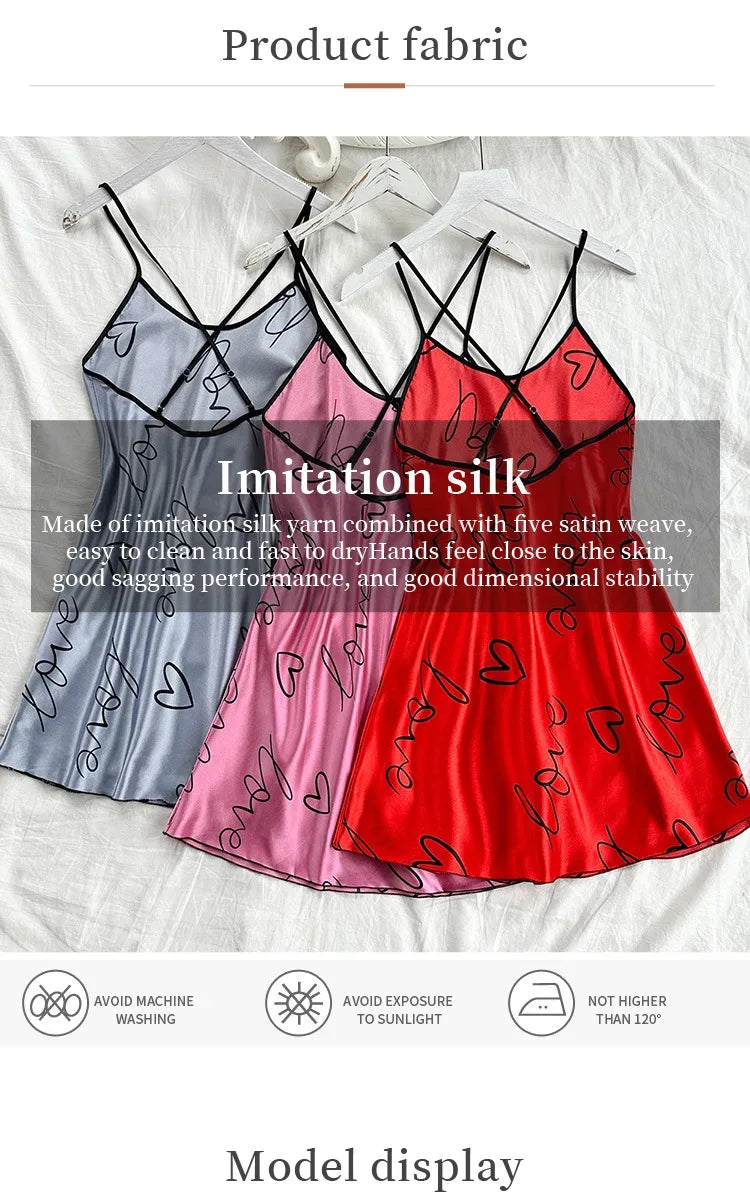 Robe de Nuit Bretelles Spaghetti - Masko shop