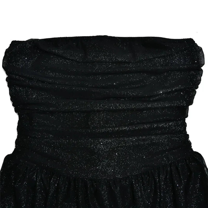 Mini Robe Mozision - Dos Nu - Paillettes Plissées - Masko shop