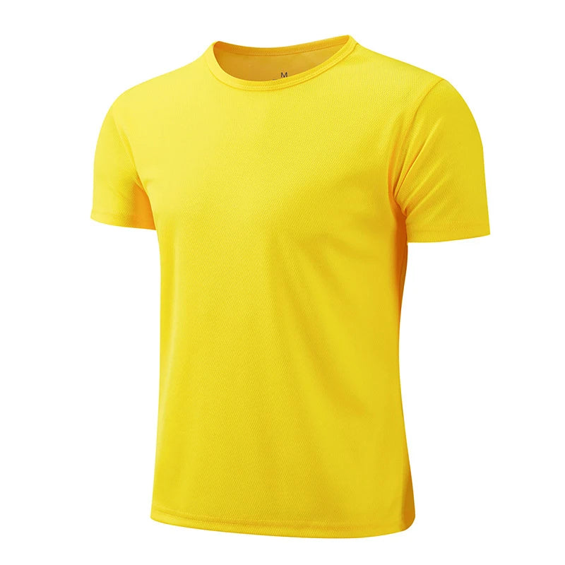 Men's White Breathable Sports T-Shirt