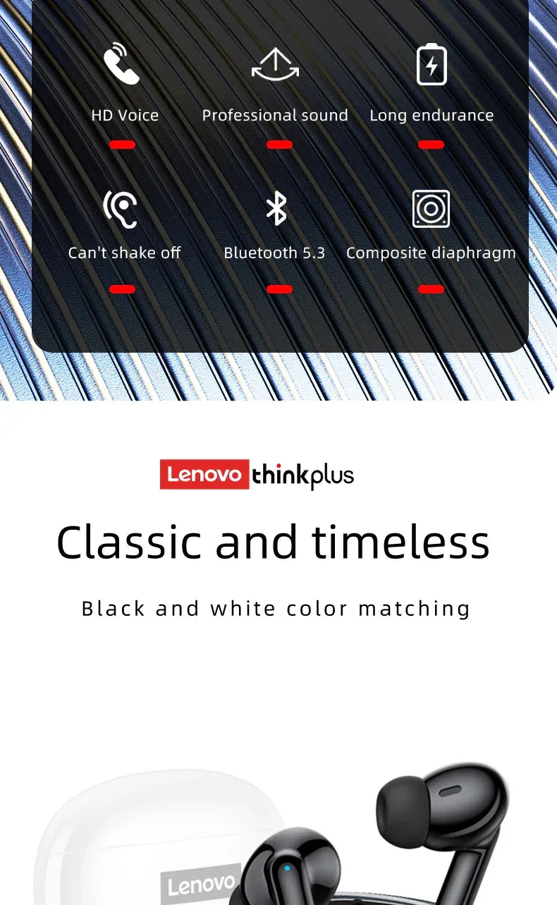 Écouteurs Bluetooth Lenovo Thinkplus Count88 - ANC HiFi - Masko shop