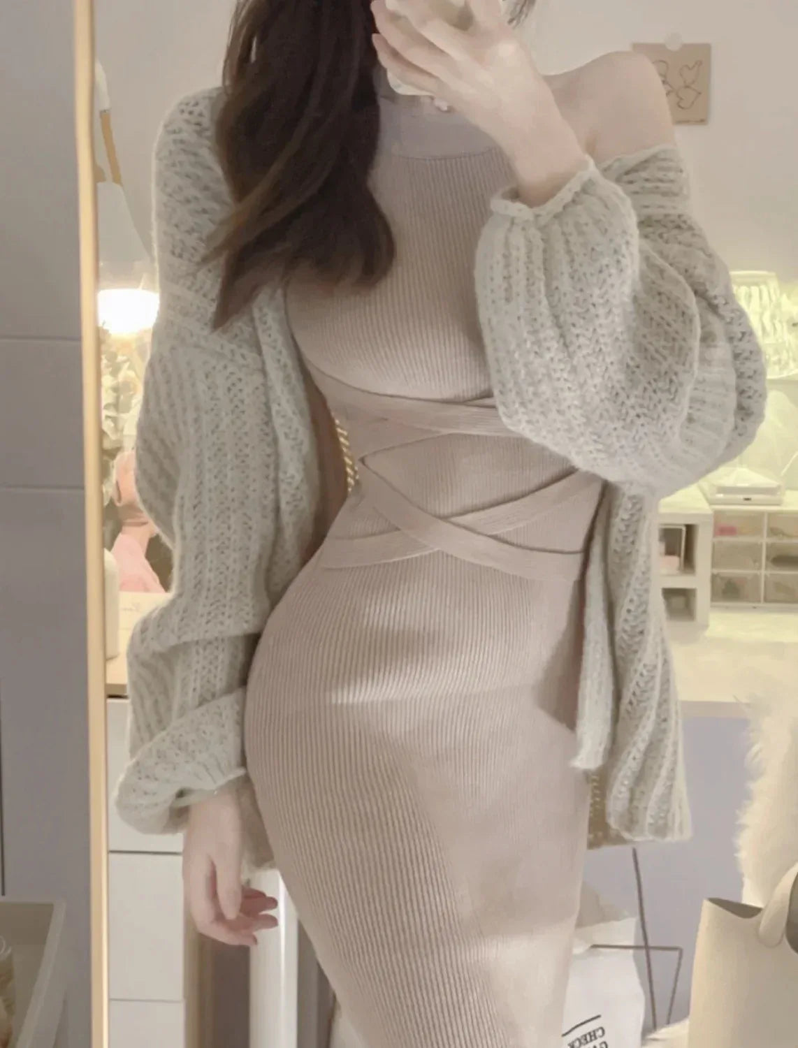 Mini Robe Texturée Élégante - Été - Masko shop