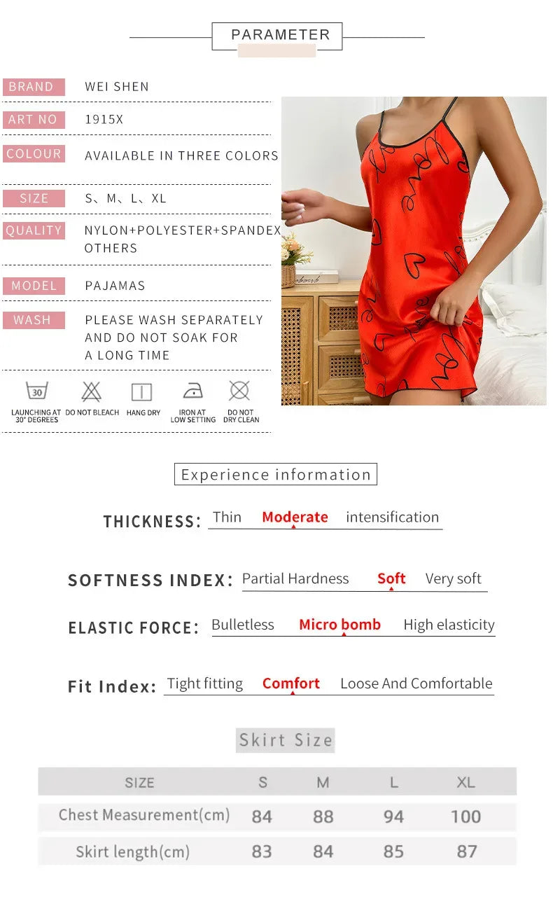 Robe de Nuit Bretelles Spaghetti - Masko shop