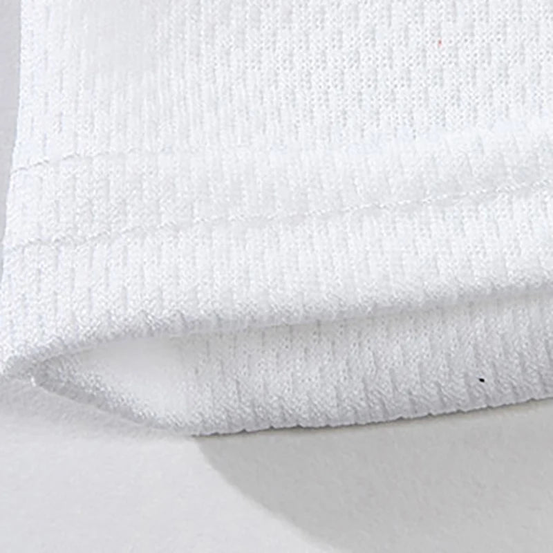 Men's White Breathable Sports T-Shirt