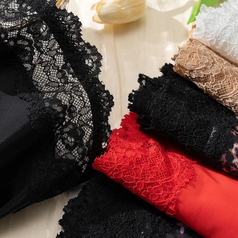 Culottes Léopard Dentelle - Lot 3 Pièces - Masko shop