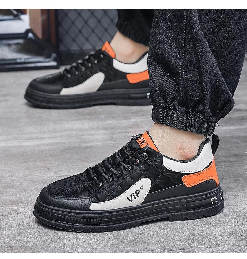 Baskets Légères en Cuir et Maille pour Homme - Plateforme - Masko shop