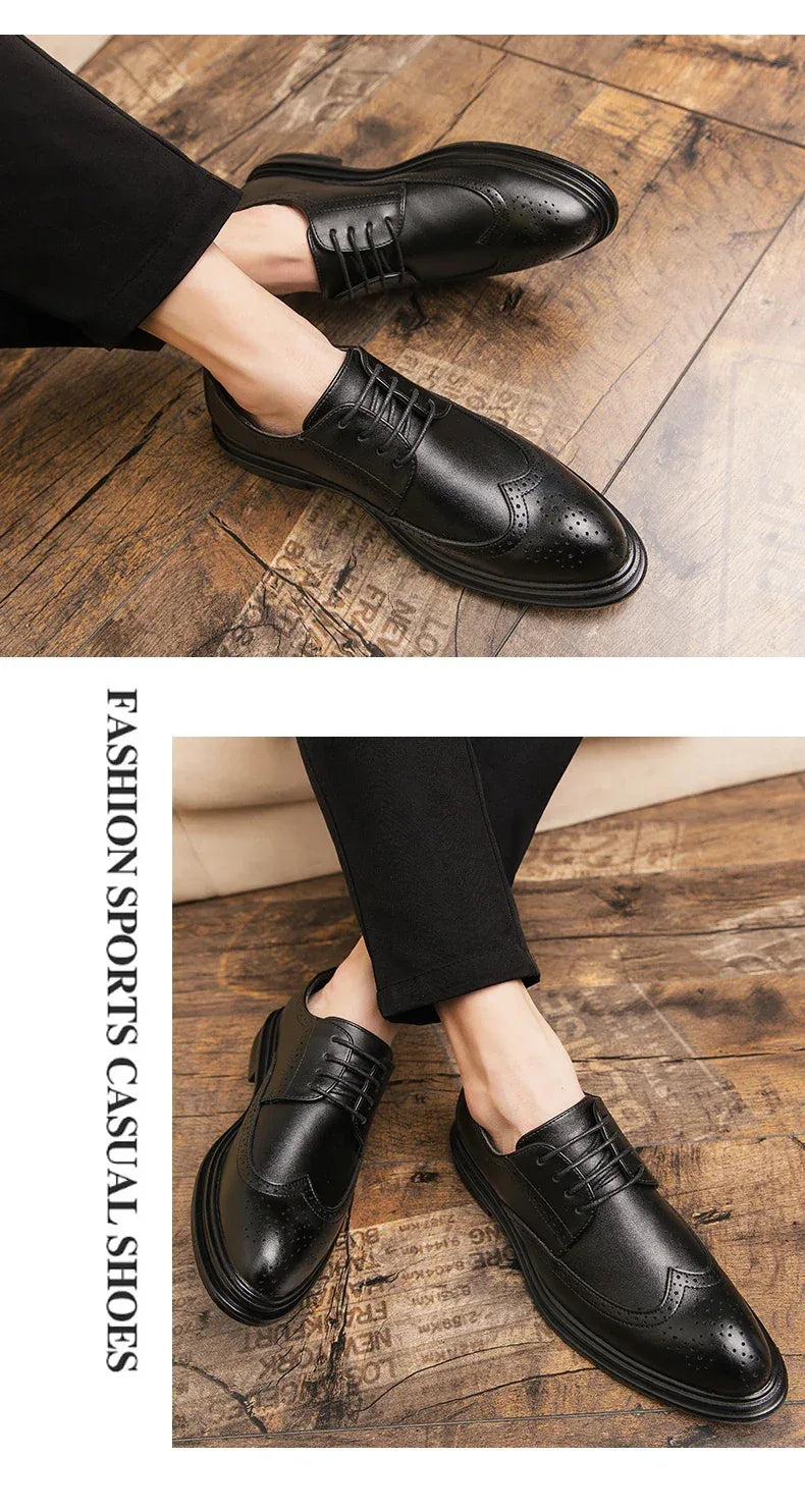 Chaussures Brogues Cuir - Bureau & Mariage - Masko shop