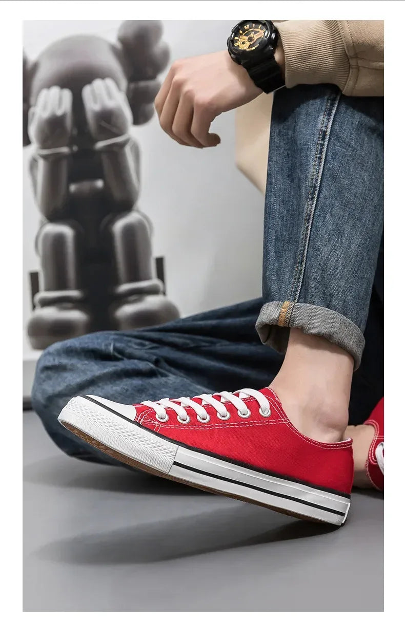 Baskets Basses Toile Noires - Unisexe - Masko shop