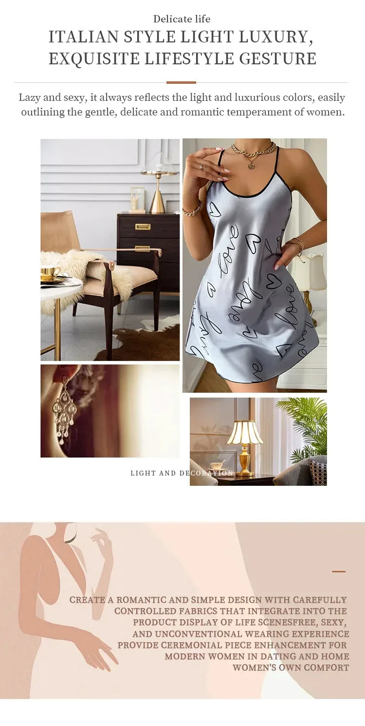 Robe de Nuit Bretelles Spaghetti - Masko shop