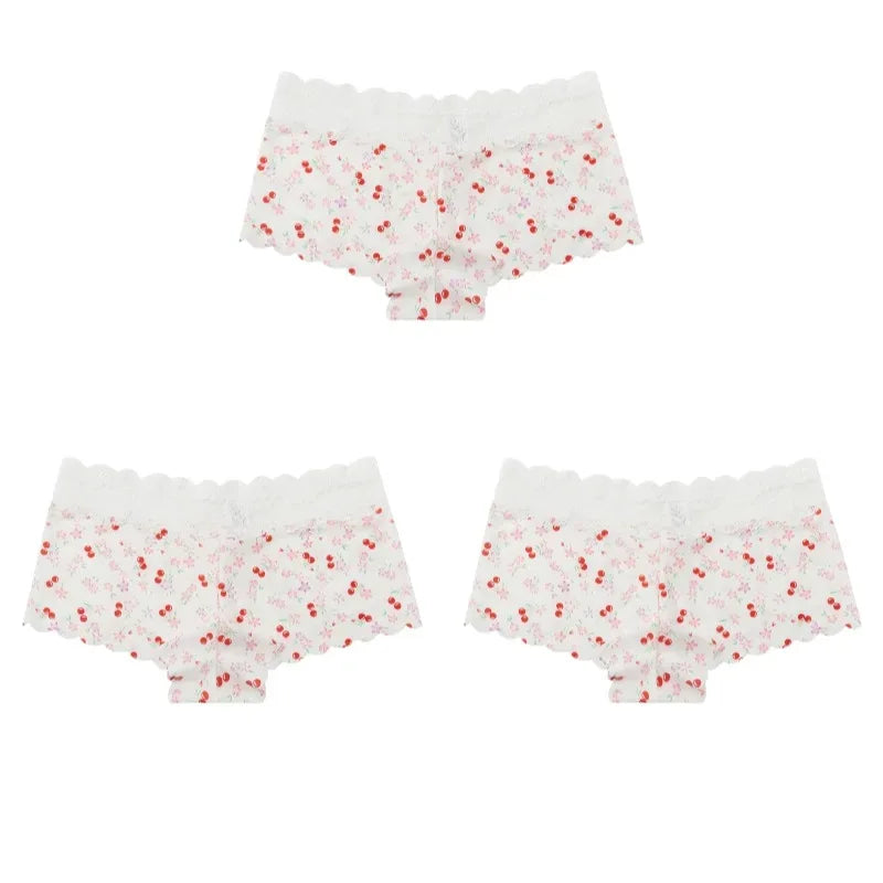 Culottes Léopard Dentelle - Lot 3 Pièces - Masko shop