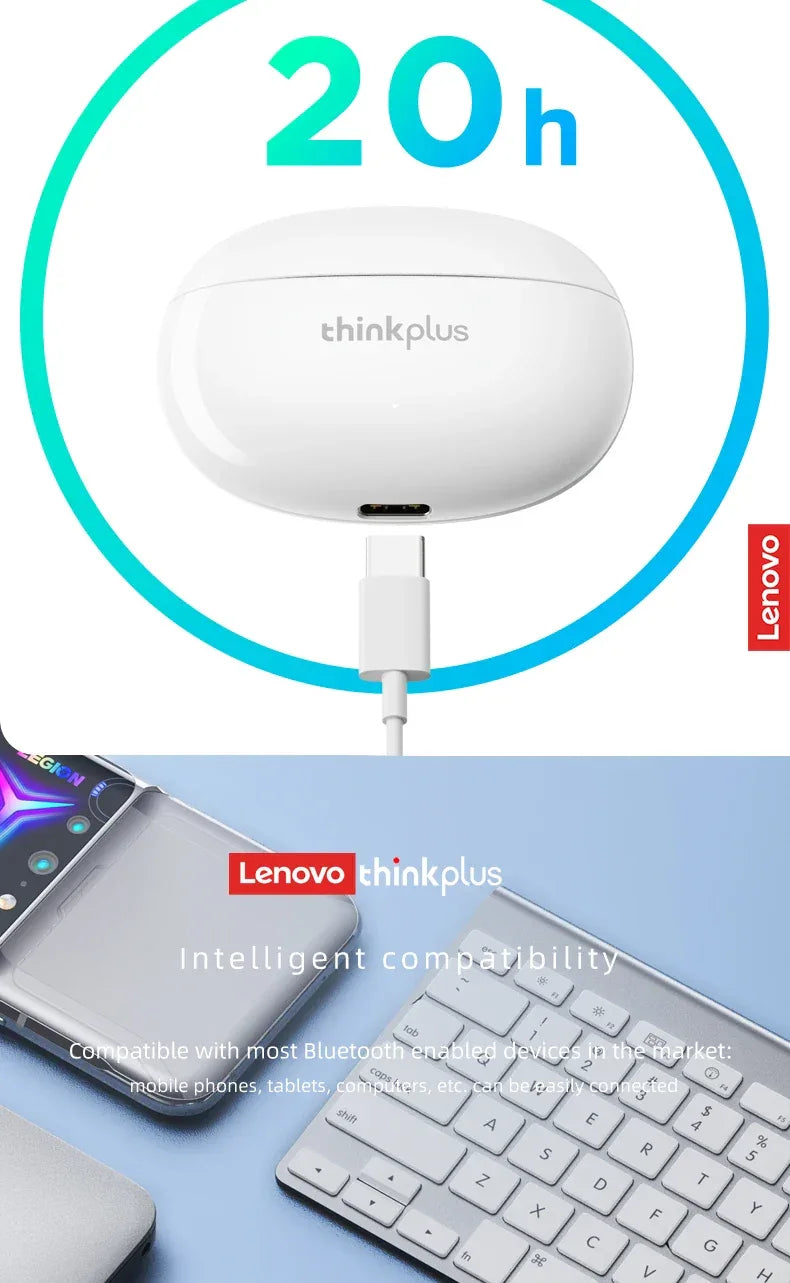 Écouteurs Bluetooth Lenovo Thinkplus Count88 - ANC HiFi - Masko shop