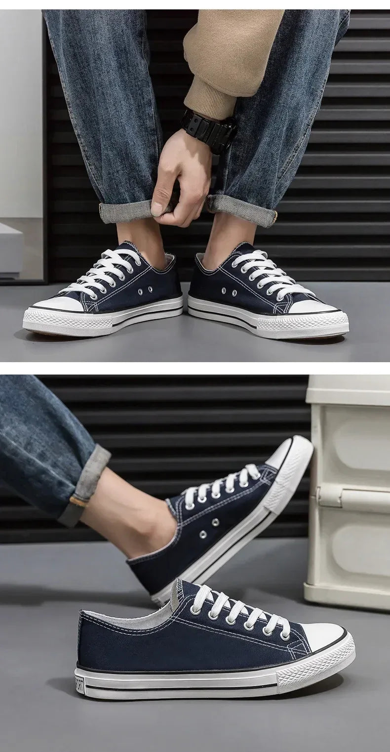 Baskets Basses Toile Noires - Unisexe - Masko shop