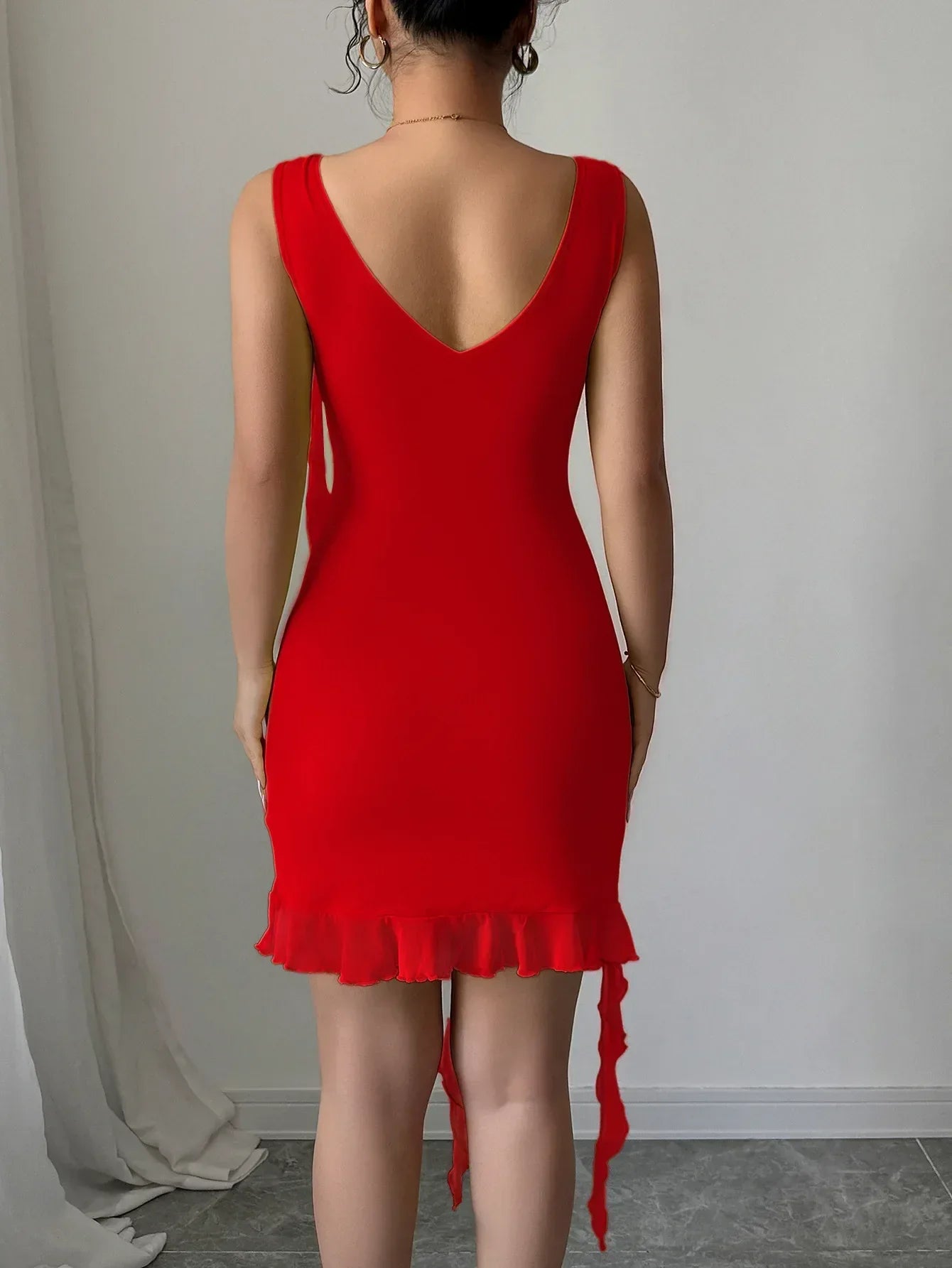 Robe Plage Volants Dos Nu Sexy - Masko shop