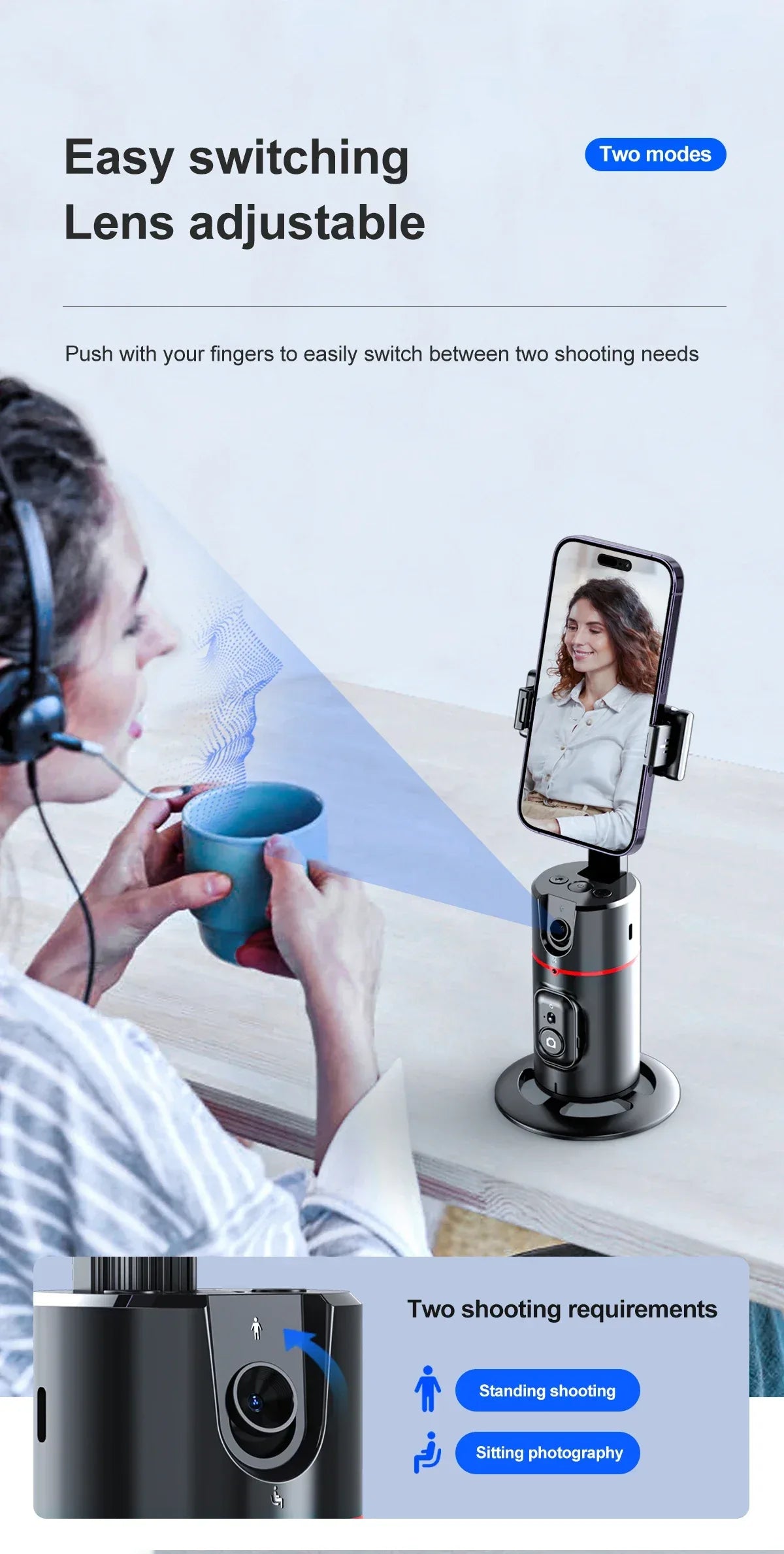 Selfie Stick P02 Suivi AI - Masko shop