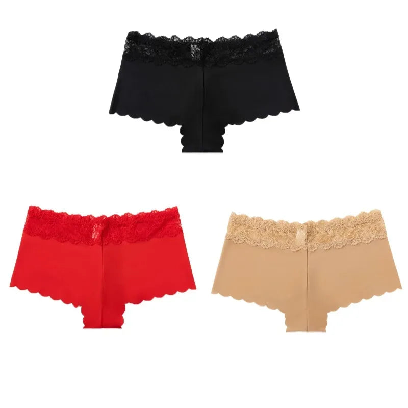 Culottes Léopard Dentelle - Lot 3 Pièces - Masko shop