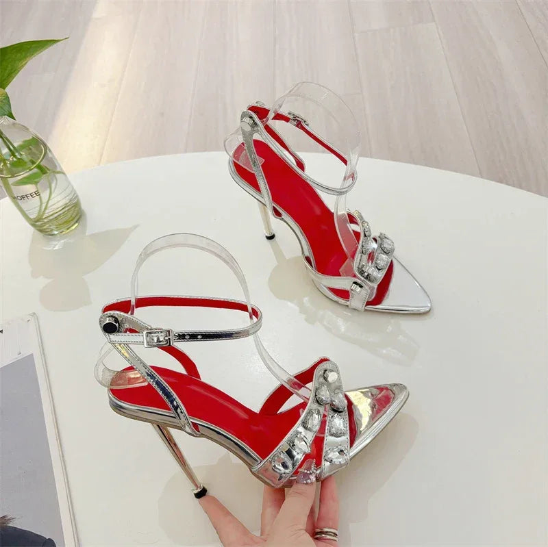 Sandales à Talons Hauts Liyke - Gemmes et Rivets - Masko shop