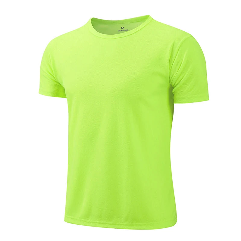 Men's White Breathable Sports T-Shirt