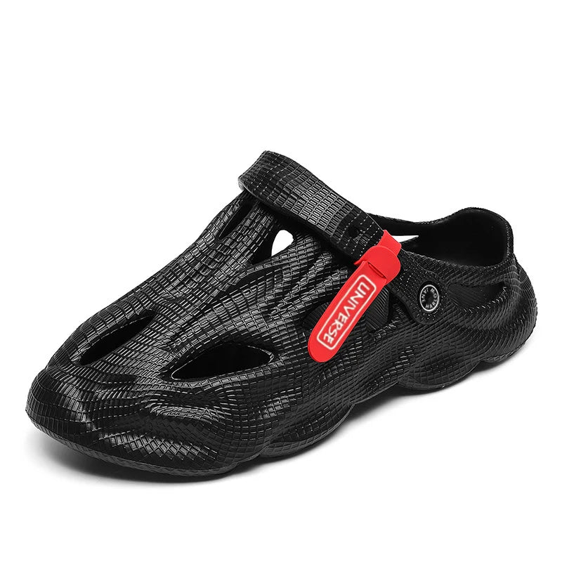 Pantoufles d'été pour hommes, sandales d'extérieur à plateforme confortable, pantoufles de plage, tongs d'intérieur pour la maison, chaussures de salle de bain, 2023