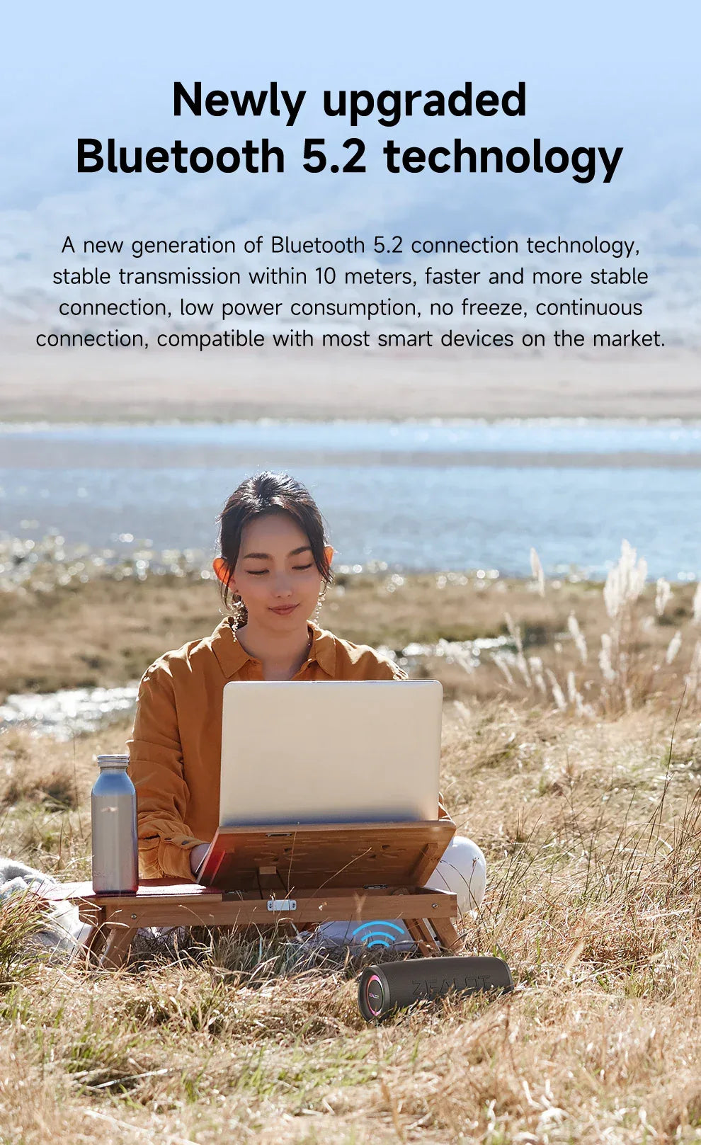 Haut-Parleur Bluetooth ZEALOT S56 - 40W Puissant - IPX6 Étanche - Batterie 8000mAh - Masko shop