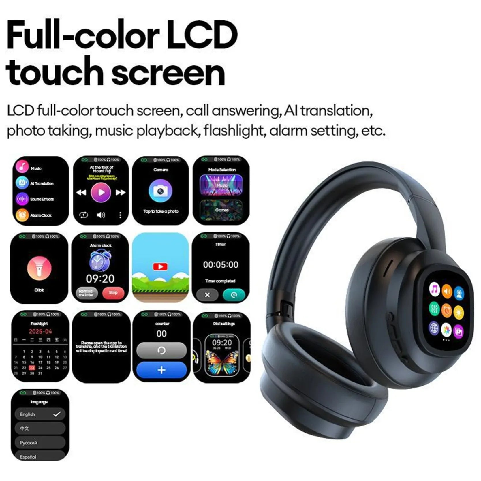 Casque Bluetooth HD Traduction AI - Masko shop