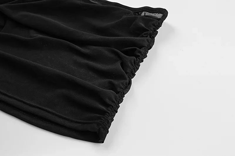 Robe de Soirée Longue SERENA - Maille Plissée Élégante - Masko shop