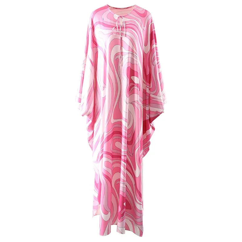 Robe Rayures Colorées - Manches Chauve-Souris - Masko shop