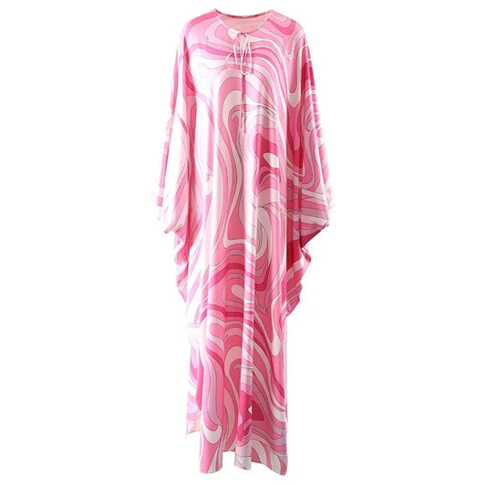 Robe Rayures Colorées - Manches Chauve-Souris - Masko shop