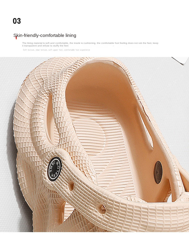 Pantoufles d'été pour hommes, sandales d'extérieur à plateforme confortable, pantoufles de plage, tongs d'intérieur pour la maison, chaussures de salle de bain, 2023