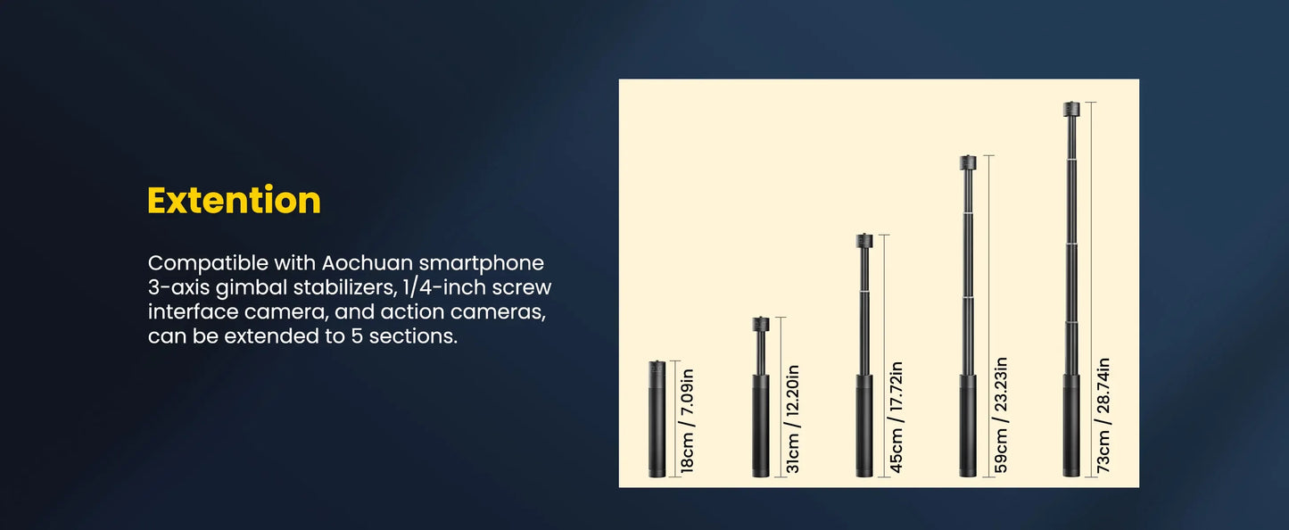 Stabilisateur AOCHUAN Combo1 3 Axes - Masko shop