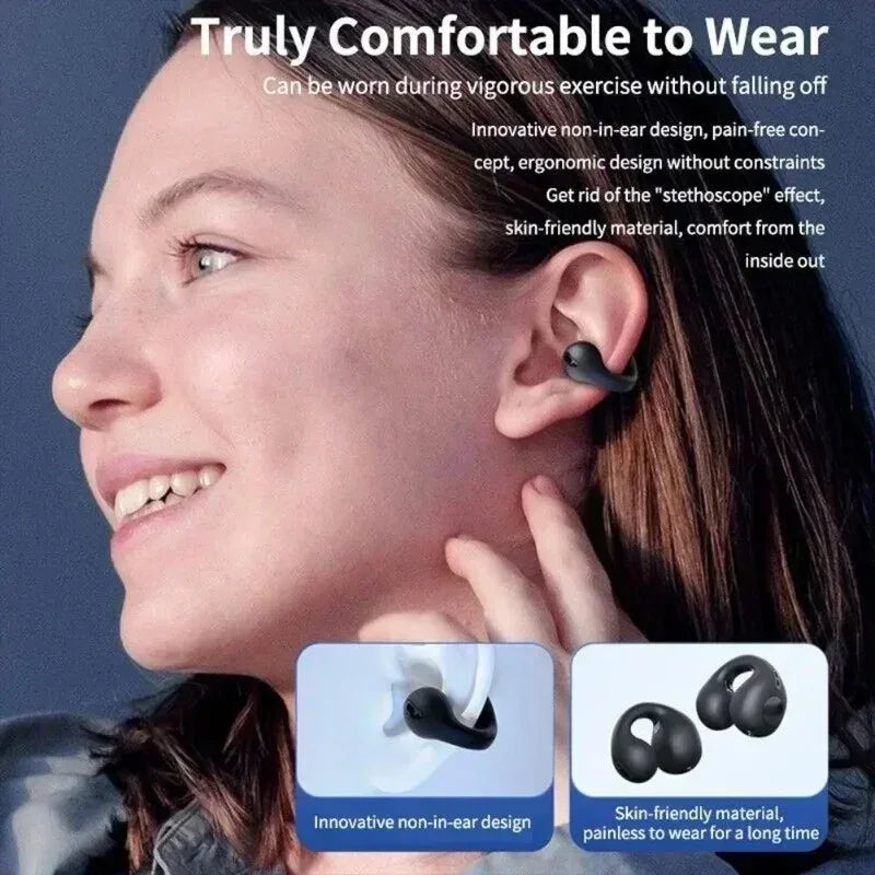 Écouteurs Bluetooth T75 - Conduction Osseuse - Sport - Masko shop