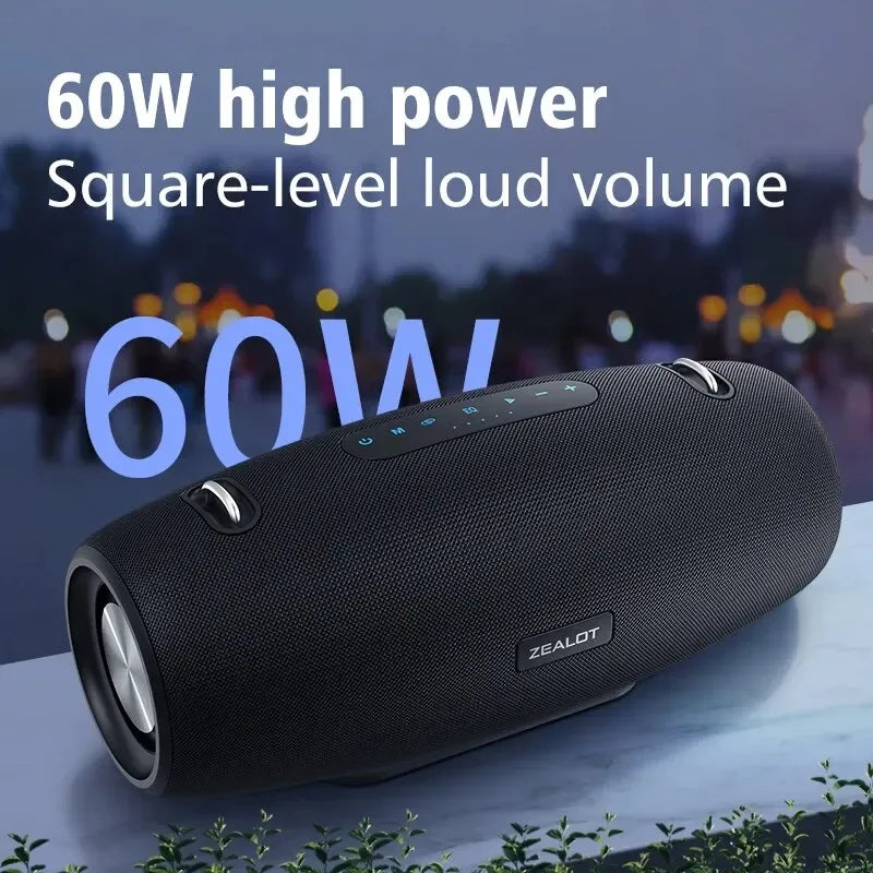 Haut-Parleur Bluetooth ZEALOT S67 - 60W Puissant - Son 3D Stéréo - Batterie 14400mAh - Masko shop