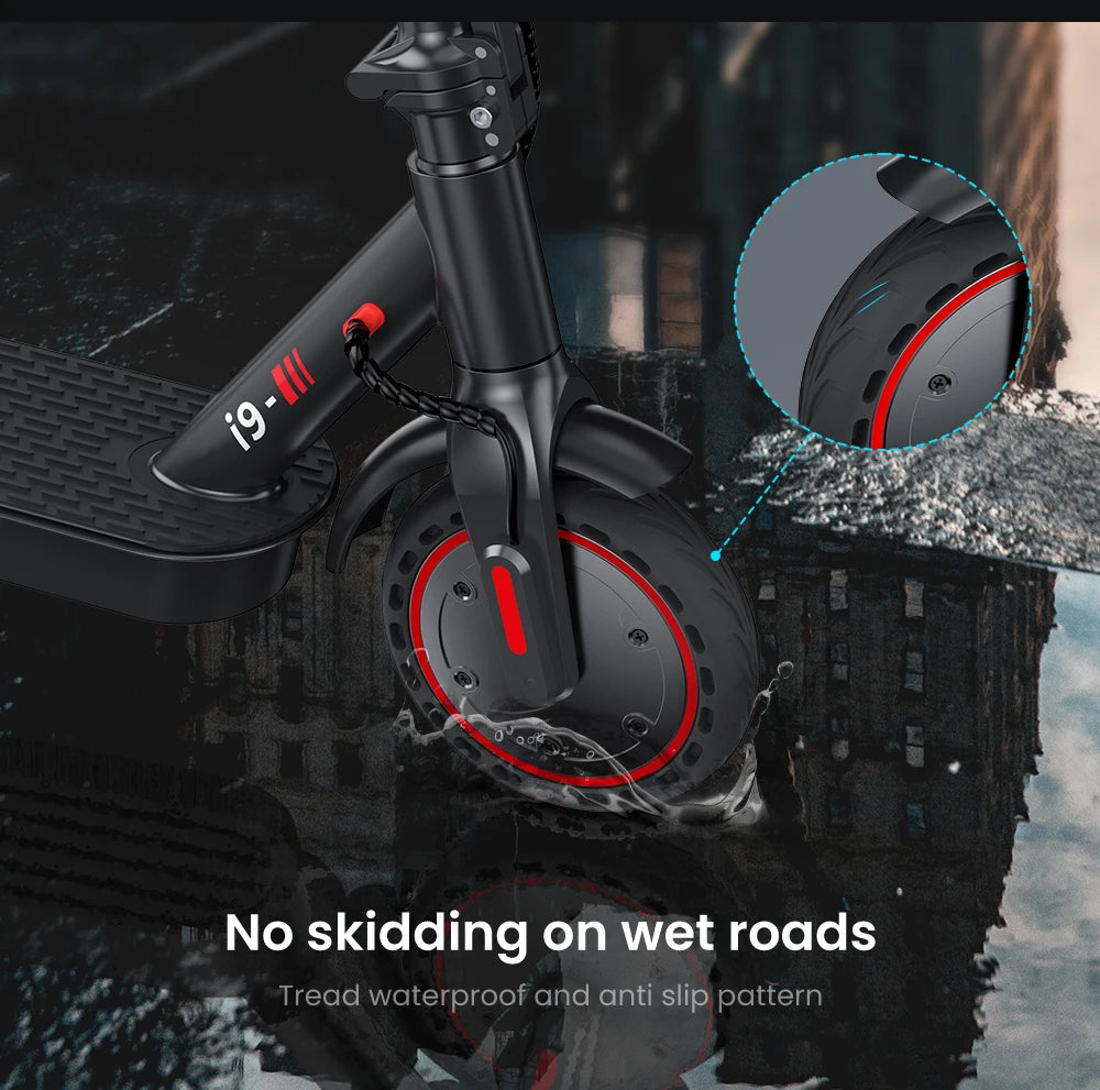 IScooter-Trottinette Électrique i9, Moteur 350W, 36V, 7,5 Ah, Autonomie 30km, 8.5 Pouces, Nid d'Abeille, Rika Scdoms avec Application, Affichage 35%