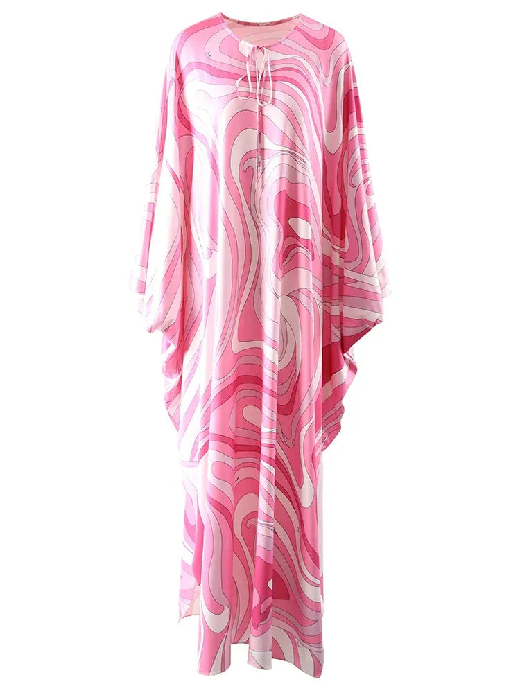 Robe Rayures Colorées - Manches Chauve-Souris - Masko shop