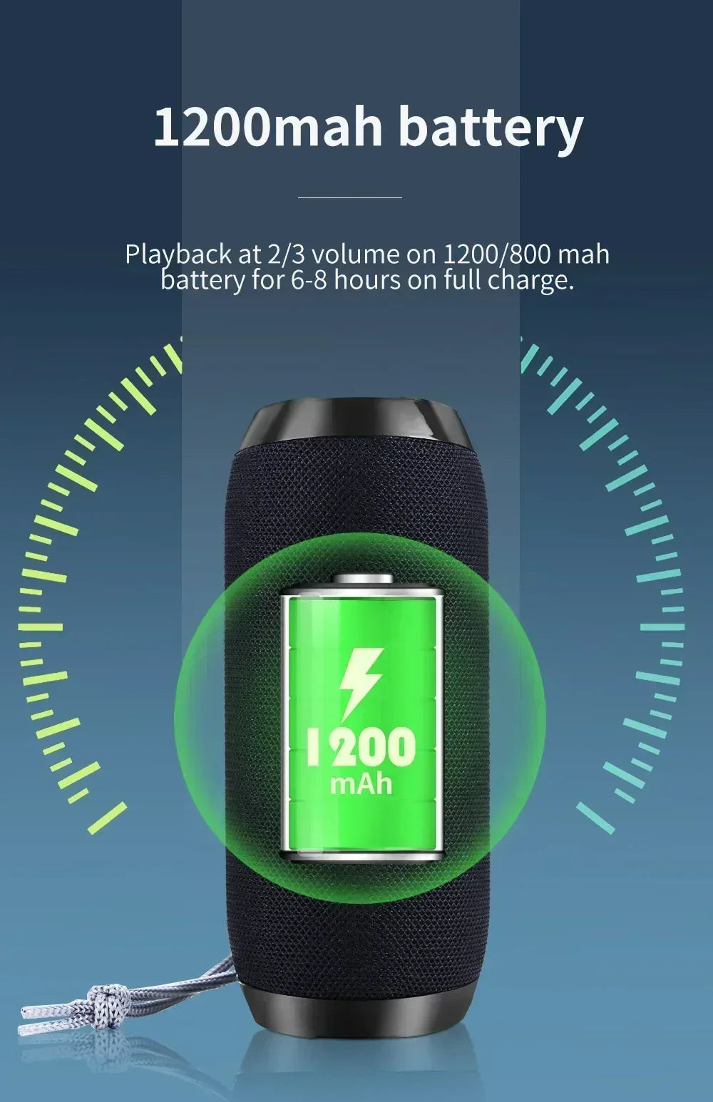 Haut-Parleur Bluetooth TG117 - Portable - Double Basse - Masko shop