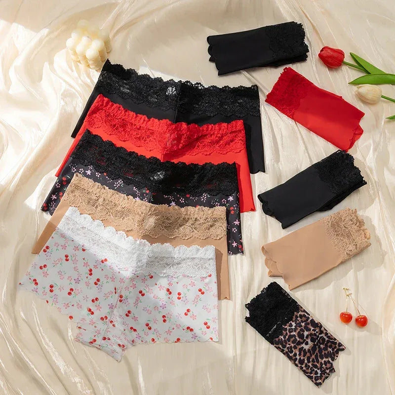 Culottes Léopard Dentelle - Lot 3 Pièces - Masko shop