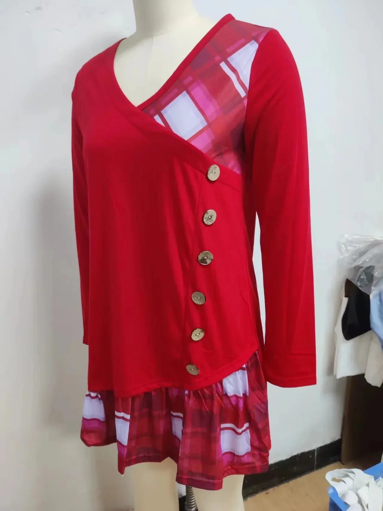 Robe Élégante Ample à Manches Longues - Masko shop