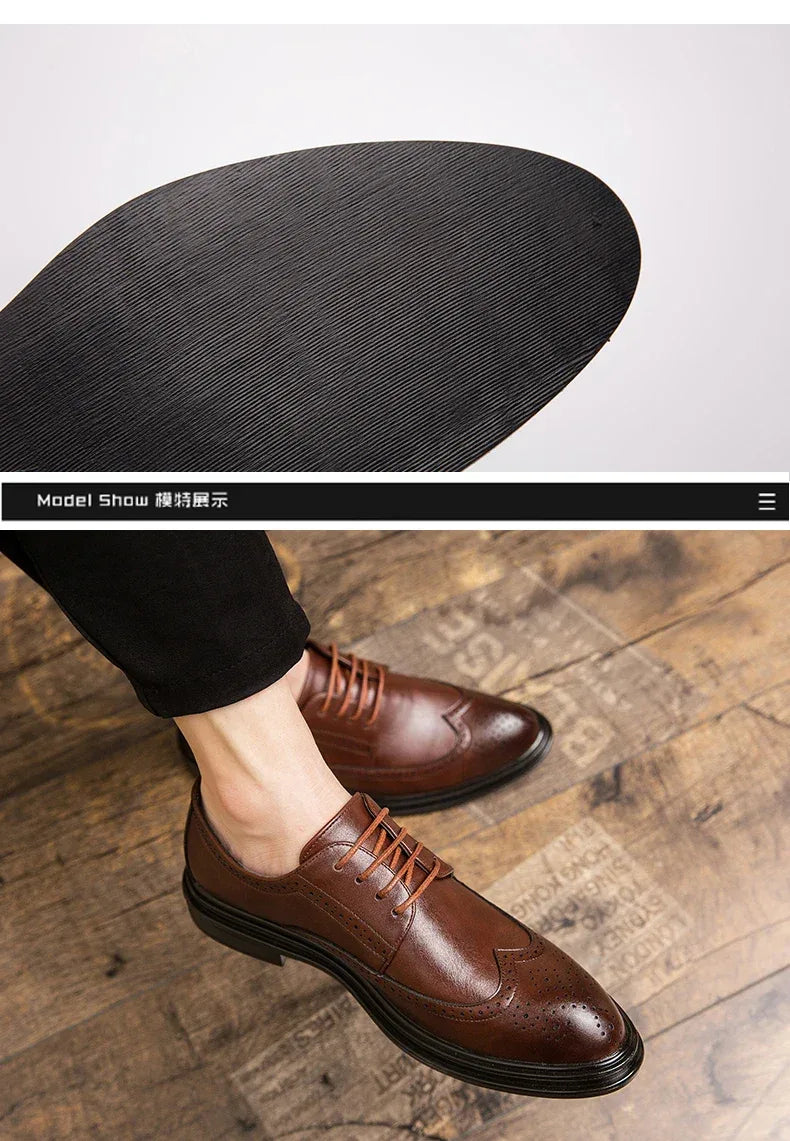 Chaussures Brogues Cuir - Bureau & Mariage - Masko shop