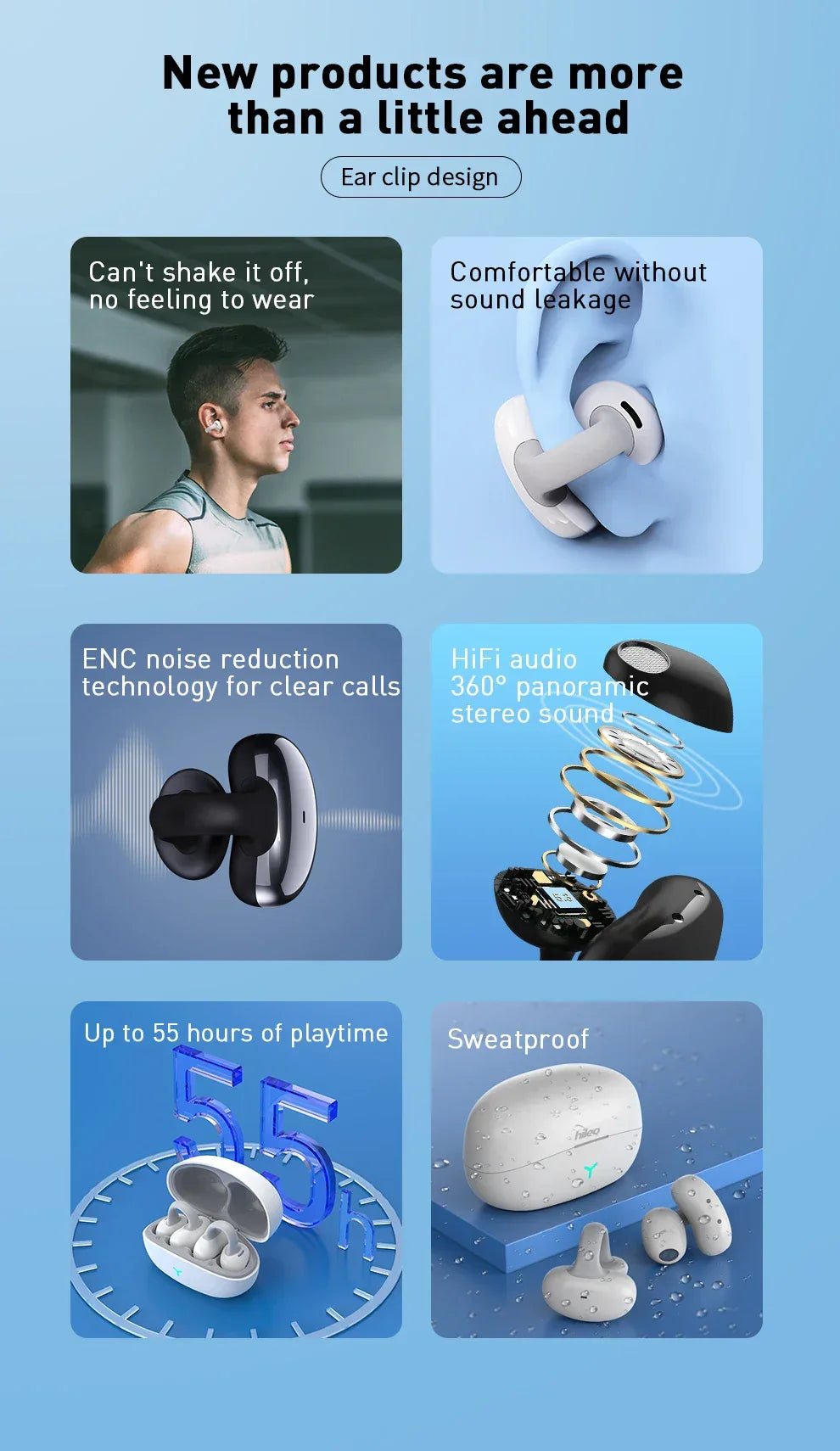 Écouteurs Bluetooth HILEO Hi 82 V5.3 - Réduction de Bruit - Masko shop