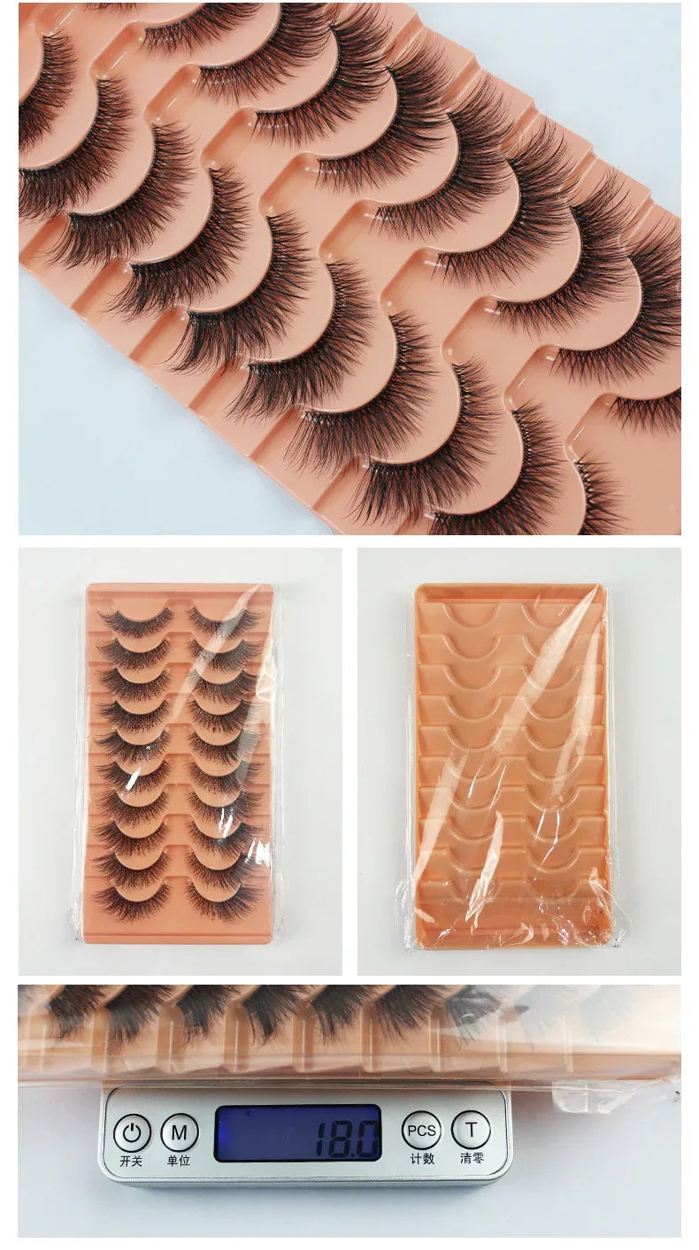 Faux Cils Naturels Cluster - Style Œil de Chat - Masko shop